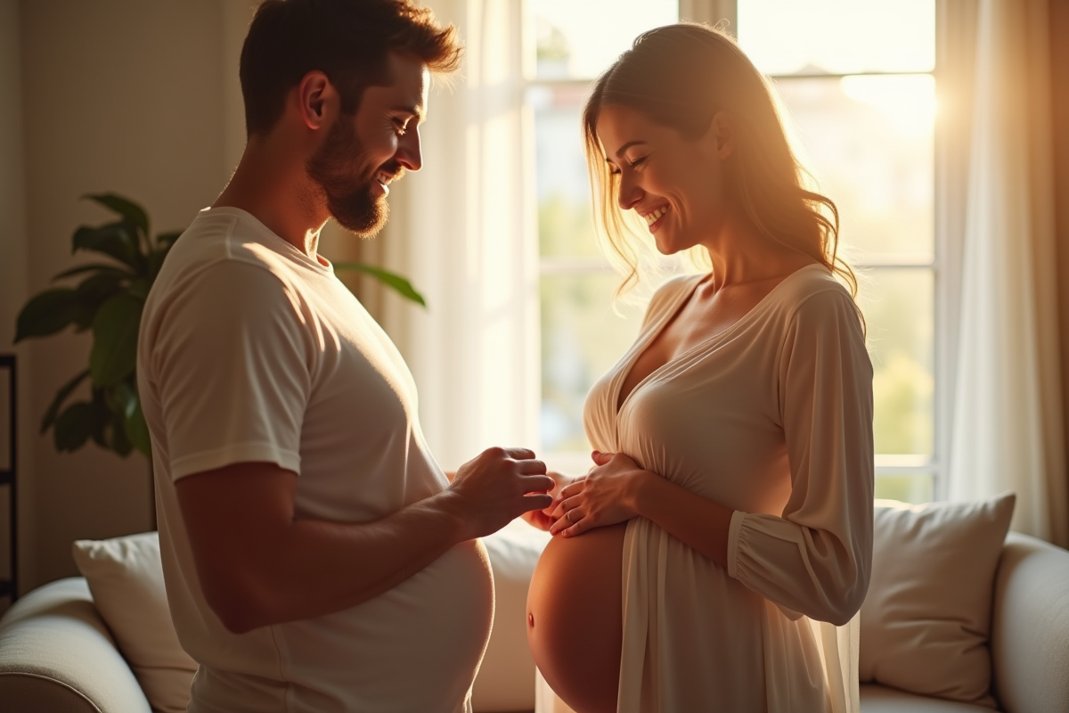Sentir les mouvements de bébé avec la main : le moment idéal